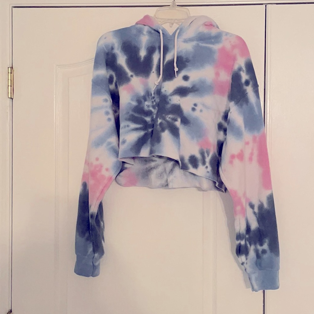 Crop hooded sweatshirt
